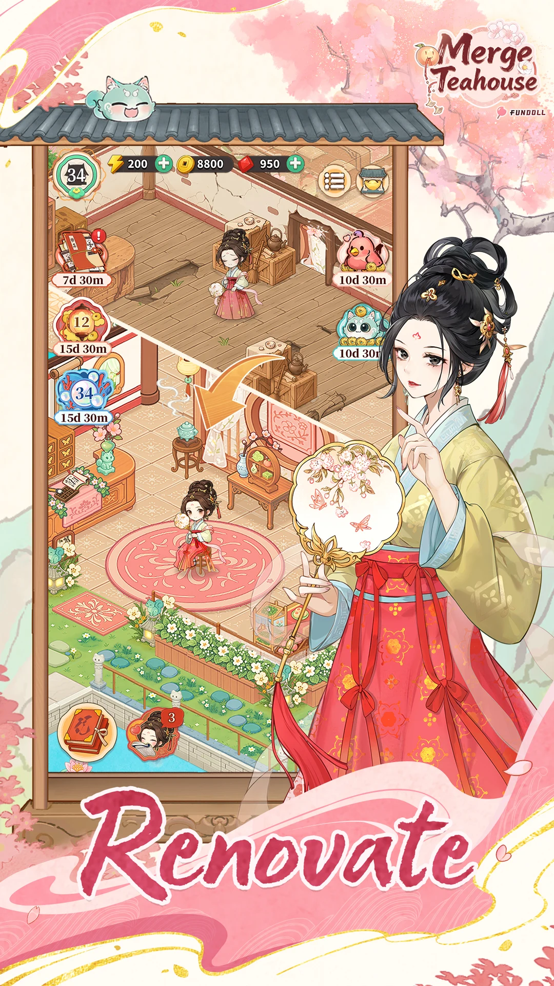 Merge Teahouse：Journey screenshot
